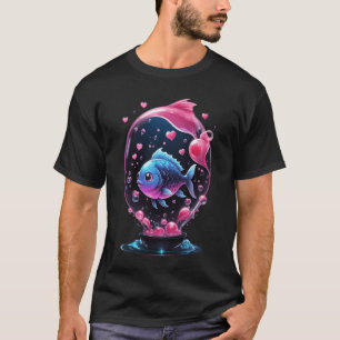 002 Cute Fish Illustration T-Shirt