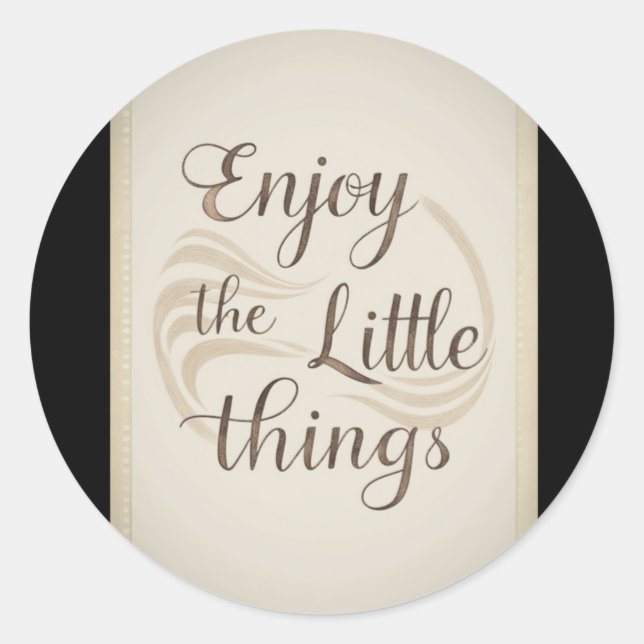 002 Enjoy Little Things Sticker  (Front)