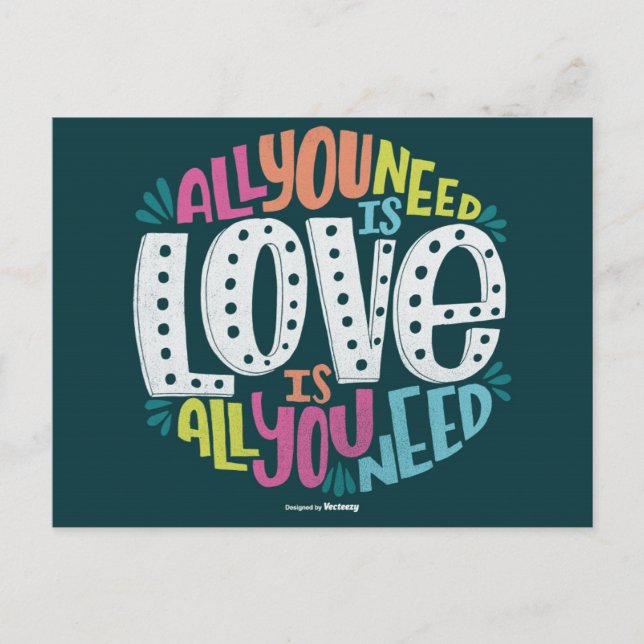 0032-ALL-YOU-NEED-IS-LOVE-01 POSTCARD (Front)