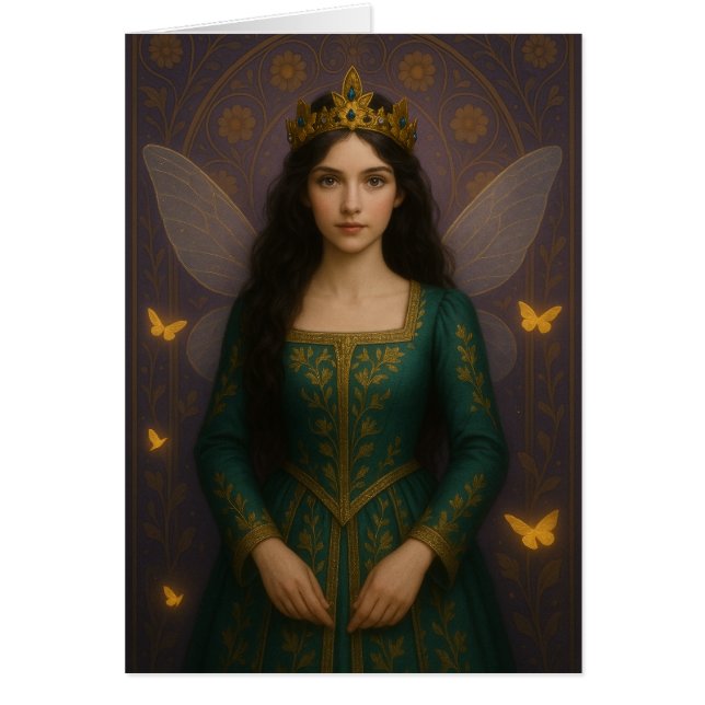 003_A fairy princess in emerald green. (Front)