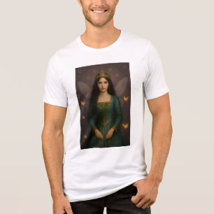 003_A fairy princess in emerald green. Tri-Blend Shirt