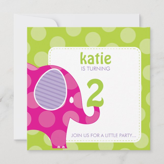 003-Katie :: INVITATIONS DE FÊTE D'ANNIVERSAIRE -  (Devant)