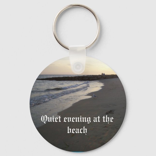 003, Quiet evening at the beach Keychain (Front)