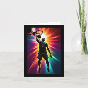 004 Silhouette Of A Basketball Player Card