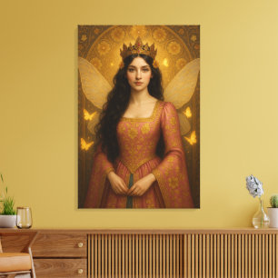 005_A fairy princess in rose pink. Canvas Print