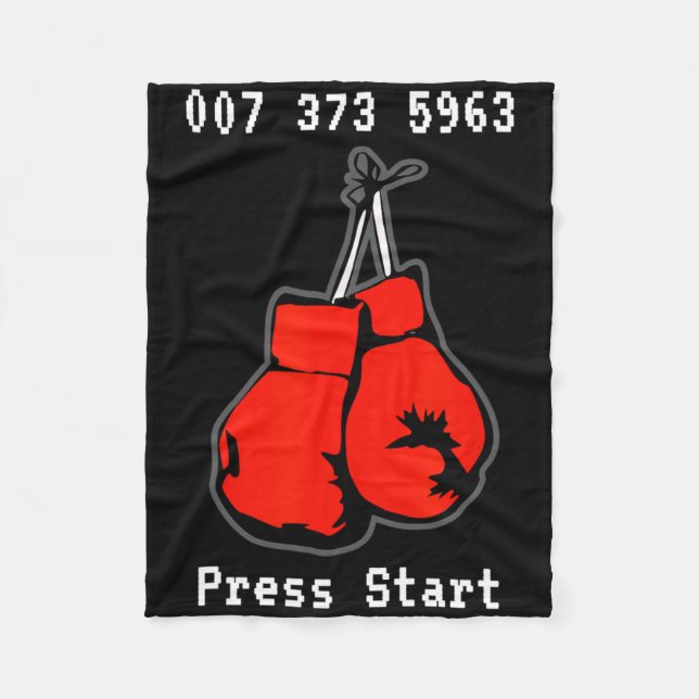 007 373 5963 The Dream Fight Video Game Code Boxin Fleece Blanket (Front)