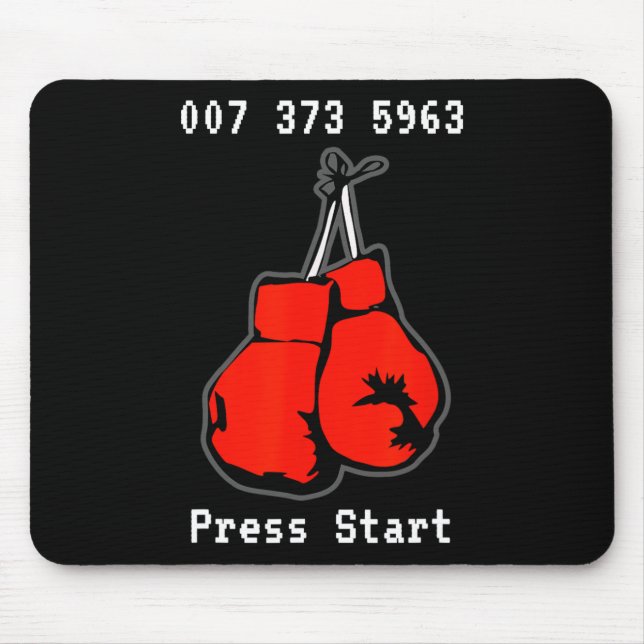 007 373 5963 The Dream Fight Video Game Code Boxin Mouse Pad (Front)
