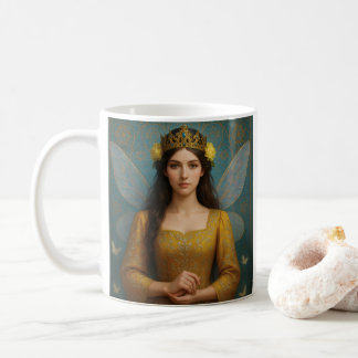 007_A fairy princess in golden yellow. Coffee Mug