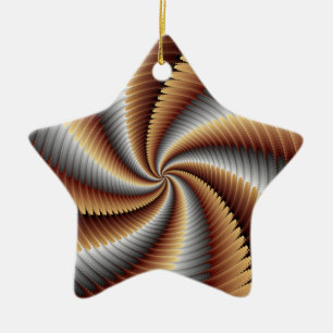007 Fractal Ceramic Ornament
