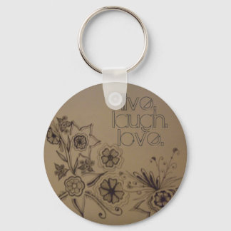 007, live., laugh, love. - Customized Keychain
