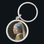 008-001 Vermeer "The Girl with the Pearl Earrings" Keychain<br><div class="desc">■ Johannes Vermeenhederland, a painter in the Federal Republic of the Netherlands, one of the most representative painters of the Baroque period. It is characterized by a precise texture expression by light and a realistic spatial expression like a scene in a video. ■ "Girl with pearl earrings" One of Vermeer's...</div>