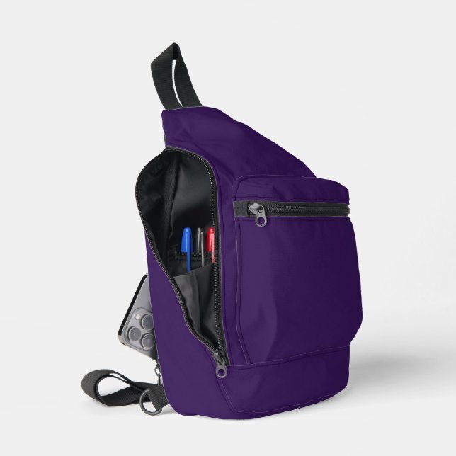#009 Violent Violet Colour Collection Sling Bag (Open)
