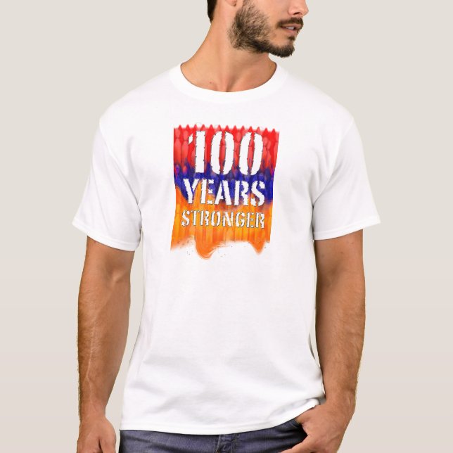 00 ans le T-shirt de base d'hommes arméniens plus (Devant)