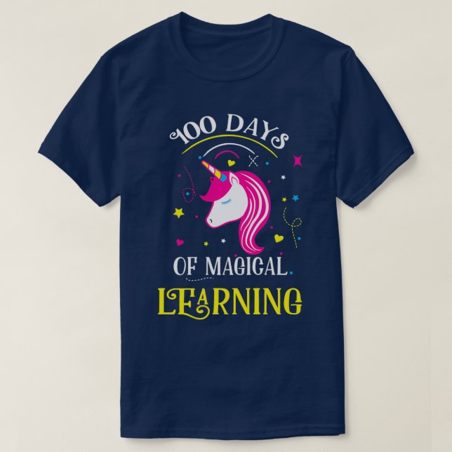 00 Days of Magical Learning T-Shirt (Design Front)
