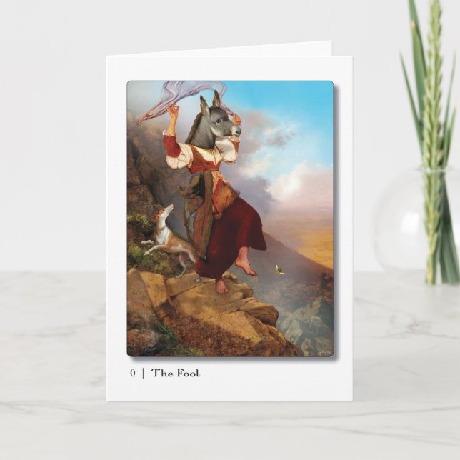 00 La carte de voeux Fool Tarot (Devant)