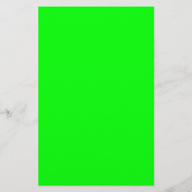 #00FF00 Hex Code Web Colour Neon Green Flyer (Front)