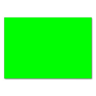 #00FF00 Hex Code Web Colour Neon Green Table Number