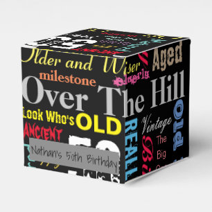 00th Happy BIrthday in a Graffiti Style  Favour Bo Favor Box