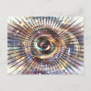 0100101010001101 (part 2)   Code Binary Cyberspace Postcard