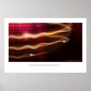 01001010100101101   Cyber World Poster