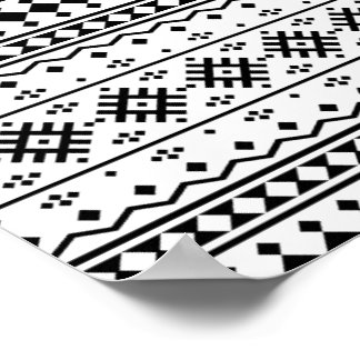 01012020 Tribal ethnic Pattern-01 Poster