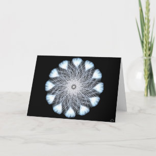 0101 Peacock Snowflake 2, Note Card