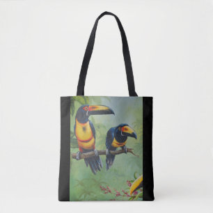 0108 - Sac fourre-tout d'oiseaux tropicaux
