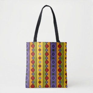 0124 - Diamonds Pattern  - Tote Bag