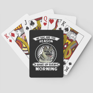 012 My Dogs Are The Reason I Wake Up Every Morning Playing Cards