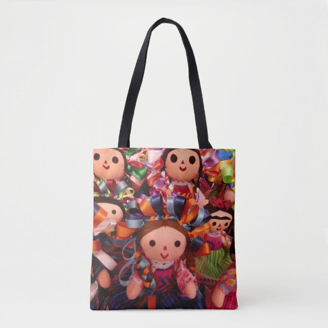 0137 Poupées mexicaines - Sac fourre-tout (Devant)