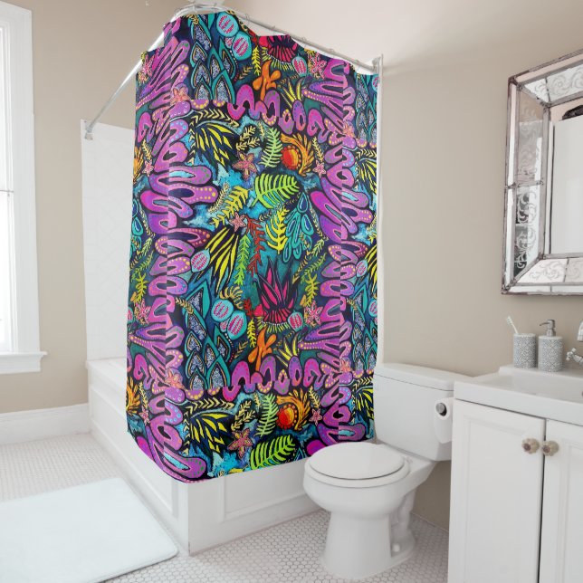 0168 - Marine Life  - Shower Curtain (In Situ)