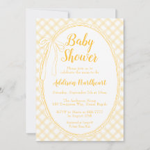 016 Marigold Heirloom Lace Gingham Baby Shower