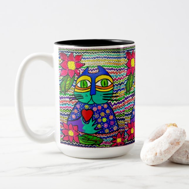 0178 - Kisa the Cat Mug (With Donut)