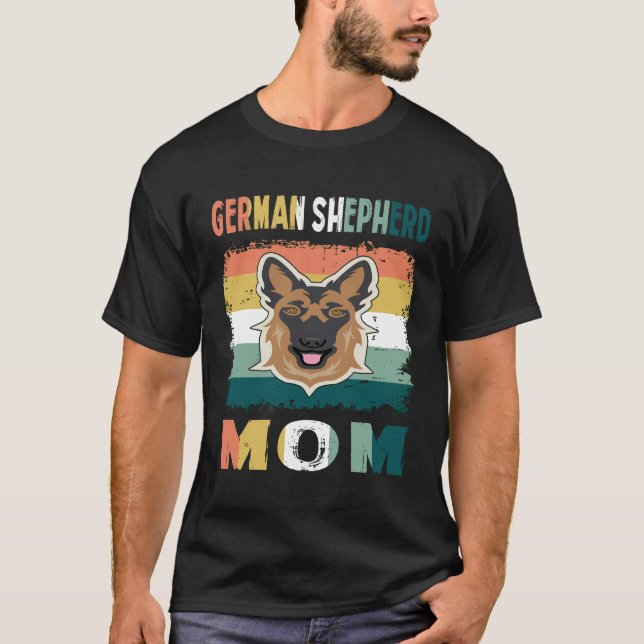 018 German Shepherd Mom T-Shirt (Front)