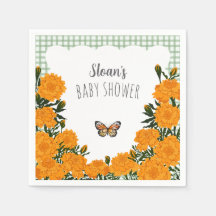 019 Forest Marigold Monarch Gingham Baby Shower