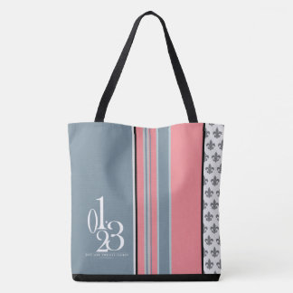 01.23 Designer fleur-de-lis Tote Bag