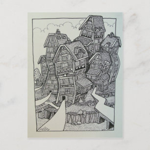 01 Inking 4 by Piliero Postcard