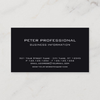 01 Modern Professional Business Card black white
