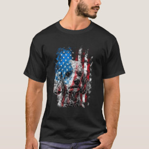 01 Poodle 4th of July Dog Lover Men Women American T-Shirt