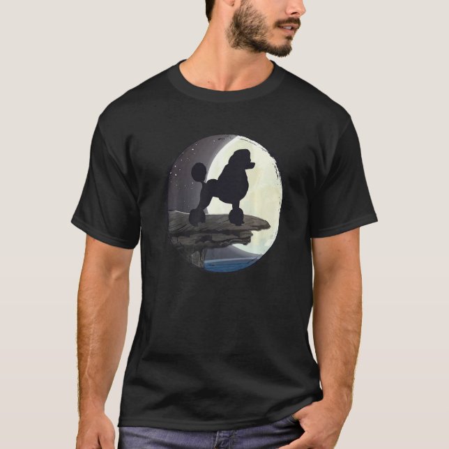 01 Poodle Dog Retro  7 T-Shirt (Front)