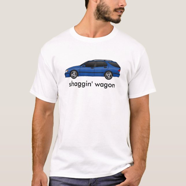 01aero wagon_cosmic, shaggin' wagon T-Shirt (Front)
