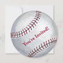 01of12 Baseball Party Invitation
