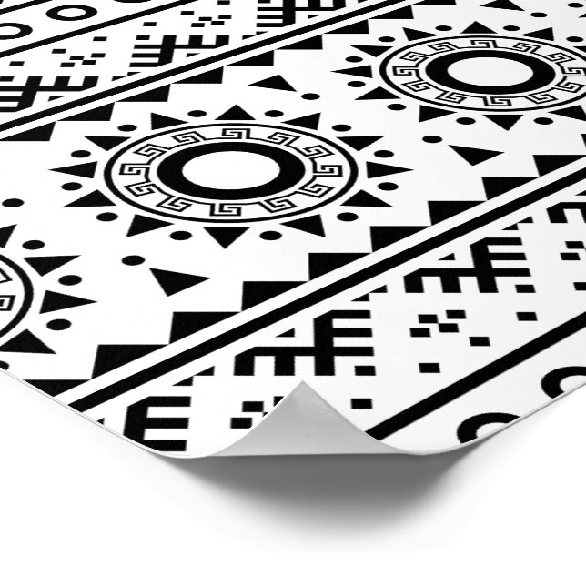 02012020 Tribal ethnic Pattern-04 Poster (Corner)