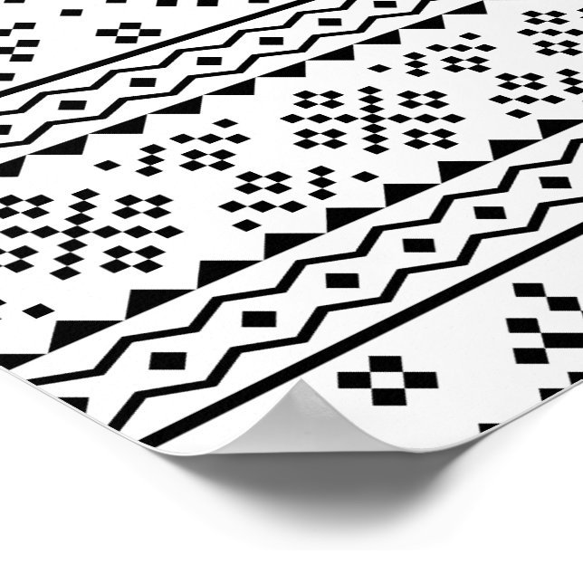 02012020 Tribal ethnic Pattern-05 Poster (Corner)