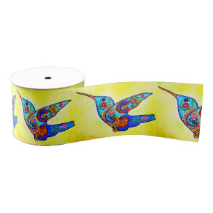 028 Hummingbird Ribbon Grosgrain Ribbon