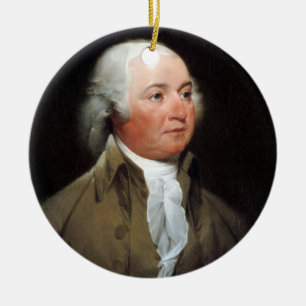 02 John Adams Ceramic Ornament