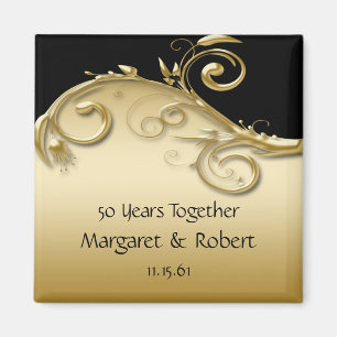 02 Or et noir 50e Anniversaire Magnet