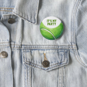 02of12 Birthday Custom Tennis Ball 2 Inch Round Button