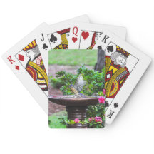 030 Bluebird Bath Playing Cards