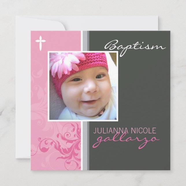 039 Celia :: Invitation de baptême - chic 2SQ V1 (Devant)